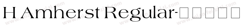 H Amherst Regular字体转换